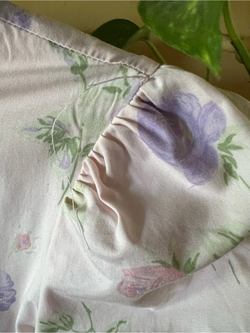 Hartstrings Pink Dress with Lavender Floral Print